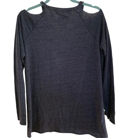 Chaser Grey Def Leppard Pyramid Skull Cold Shoulder Tee Large - Picture 4 of 6